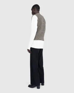 Discount Maison Margiela Wool Gilet Medium Brown mediumbrown