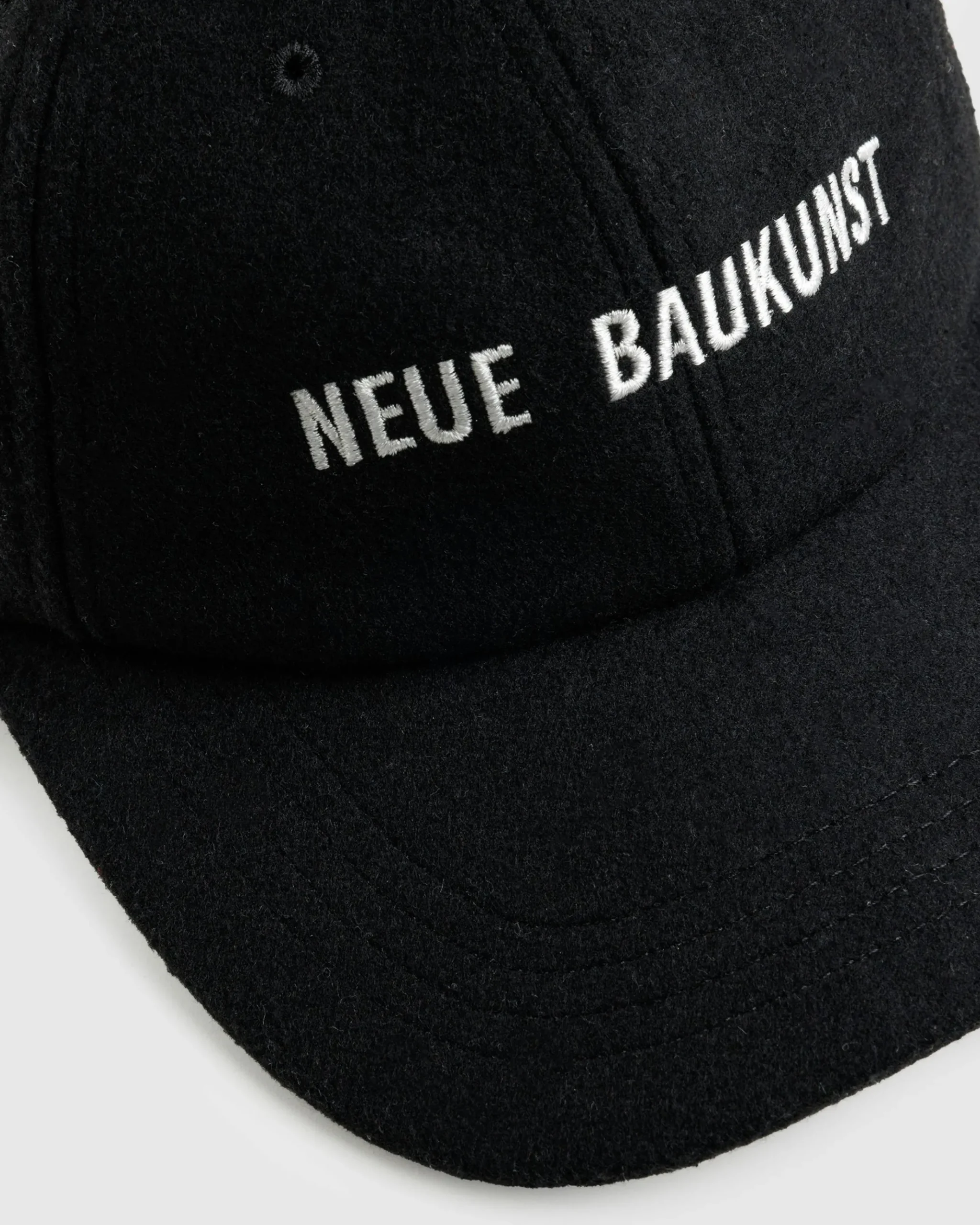 New Highsnobiety Wool Logo Cap black