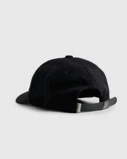 New Highsnobiety Wool Logo Cap black