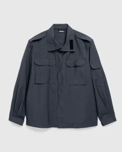 Store Olly Shinder Wool Overshirt grey