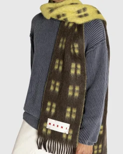 Hot Marni Wool Scarf coffee