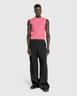 Cheap Acne Studios Wool Trousers black