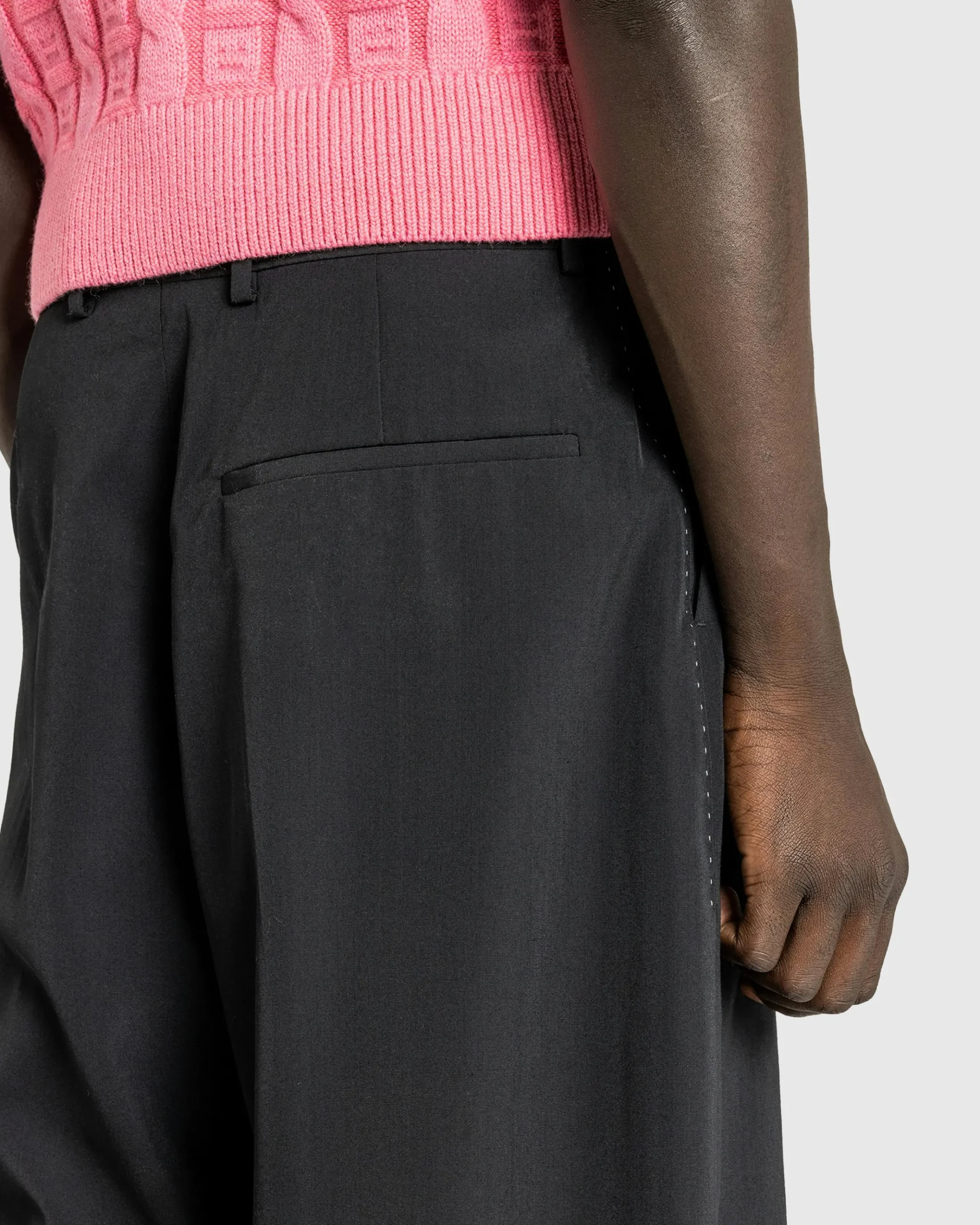 Cheap Acne Studios Wool Trousers black