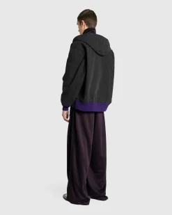 Shop Needles Zipped Work Hoodie 11oz Cotton Oxford black