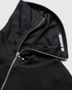 Hot Jil Sander Zip-Up Long-Sleeve black
